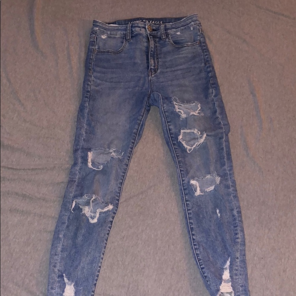American Eagle Super High Rise Jegging Crop